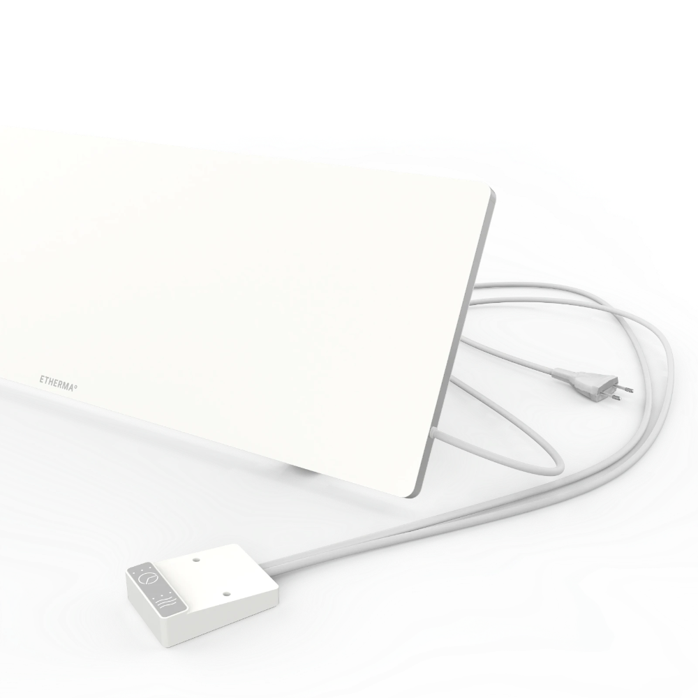 Etherma Lava Desk Sub 90W Bureauverwarming- Zwart/Wit - Infraroodverwarming Voor Onder Het Bureau