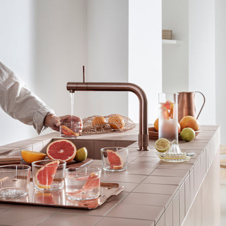 gekoeld gefilterd water met Cube