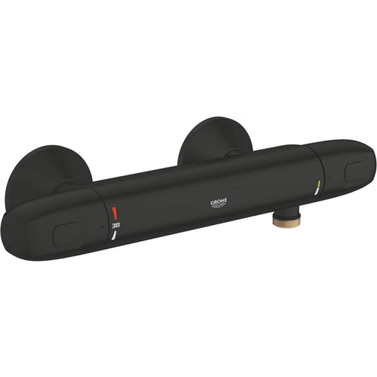 GROHE Grohtherm 1000 Thermostaatkraan Cooltouch Matt Black,  Hartafstand=15cm