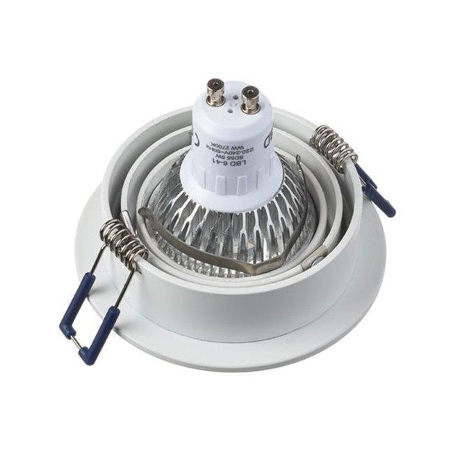 Inbouwspot Veneto - Kantelbaar -Rond 90 mm - Wit