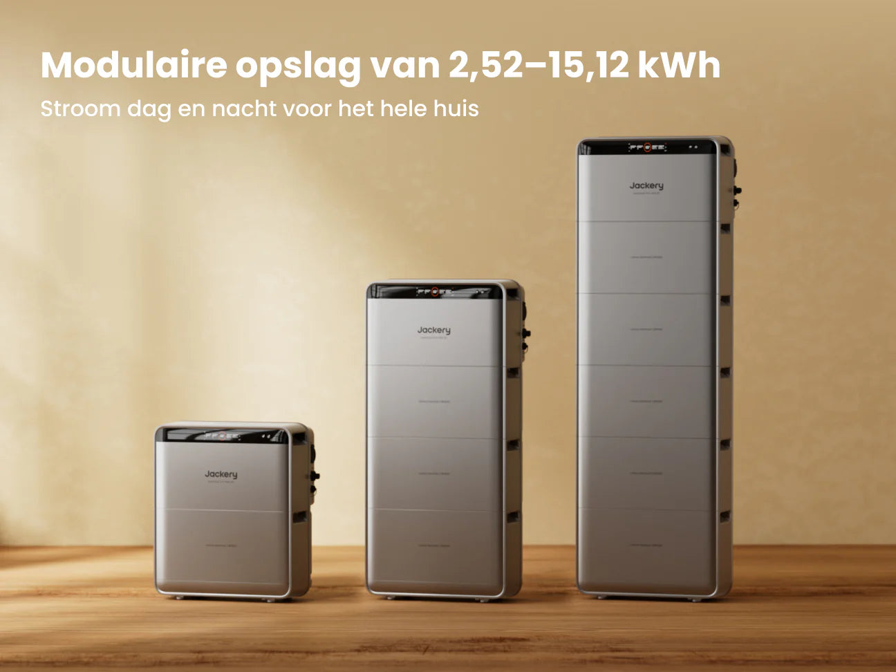 Jackery SolarVault 3 Pro Max AC stapelbare stekkerbatterij
