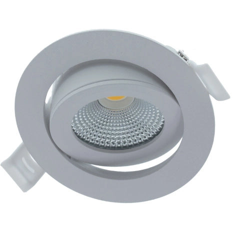 Led Inbouwspot rond kantelbaar en wit
