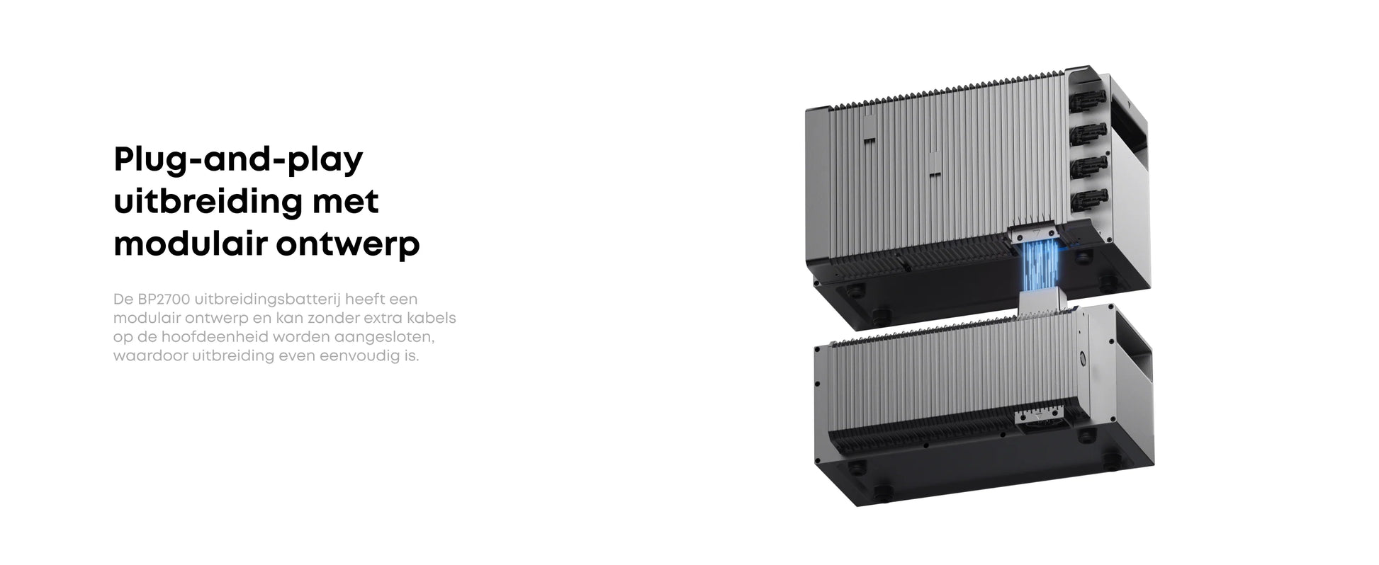 Eenvoudige thuisbatterij met stekker