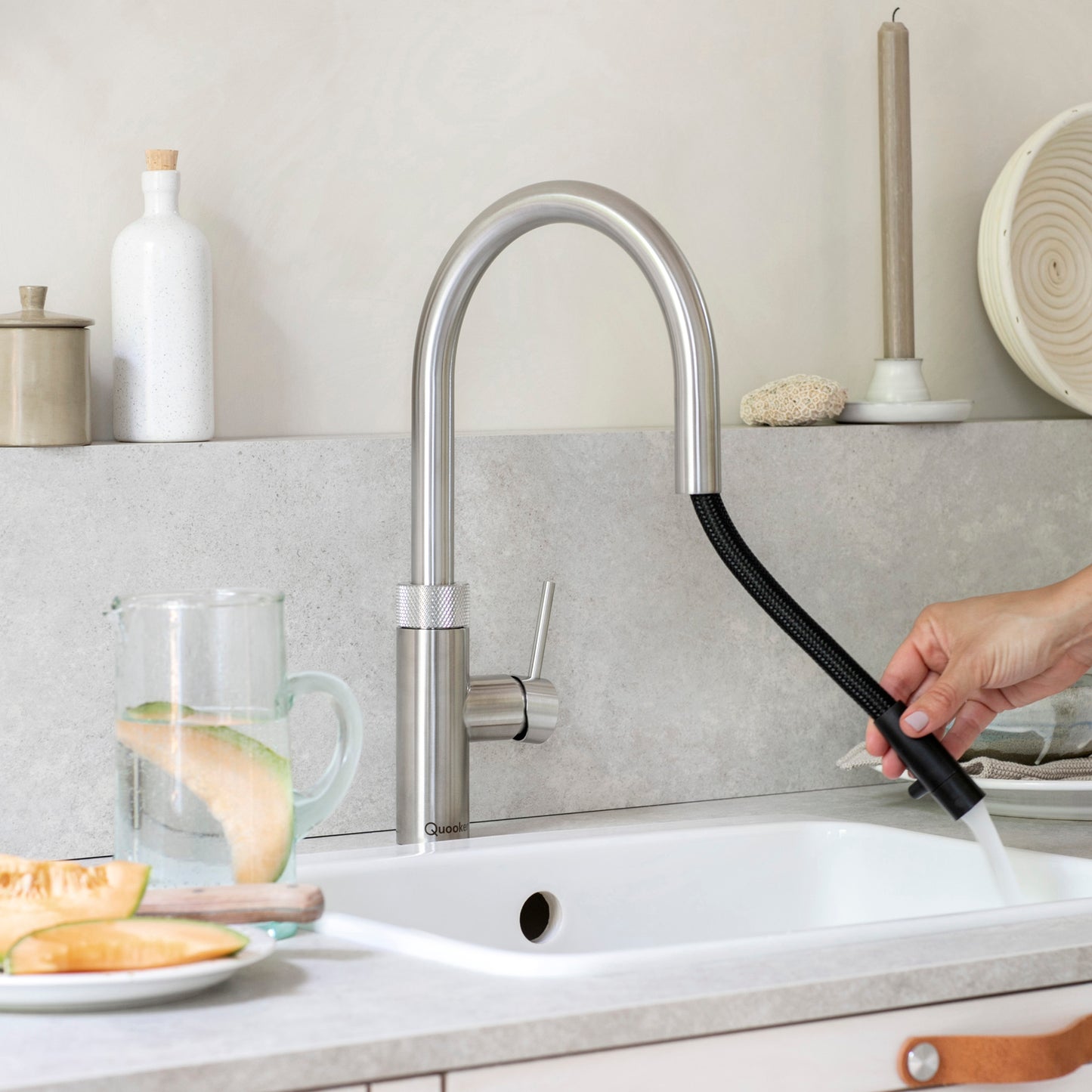Flex kraan Quooker kleur chroom