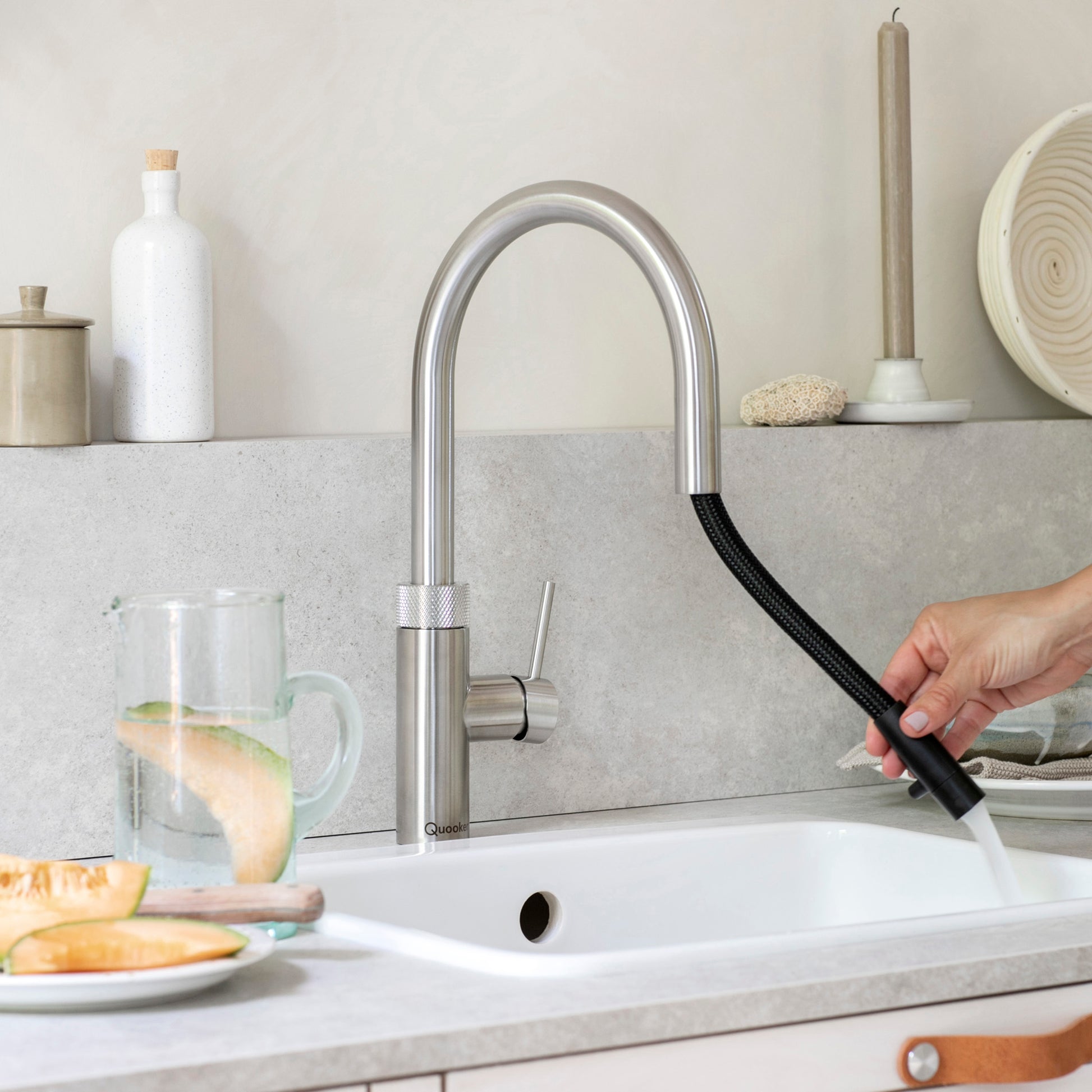 Flex kraan Quooker kleur chroom