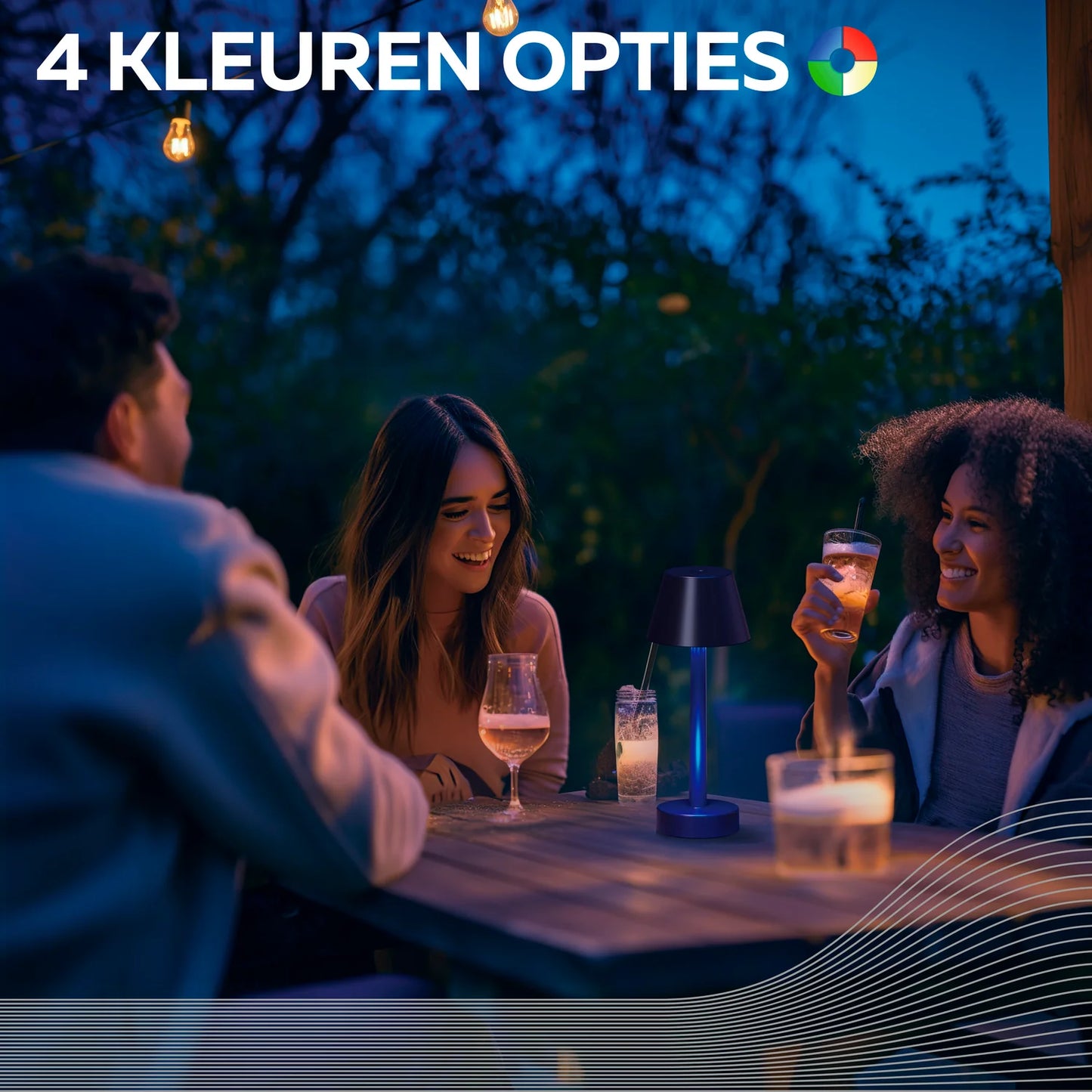Tafellamp met meerdere kleuren