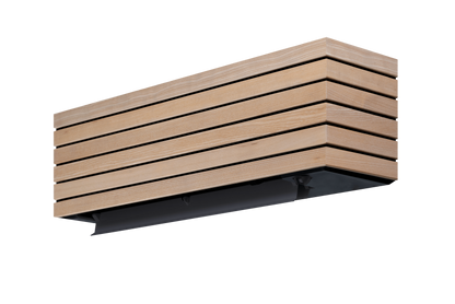 Toshiba Daiseikai airconditioning zijkant hout met slimme camera