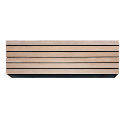 Toshiba Daiseikai airco voorkant hout look