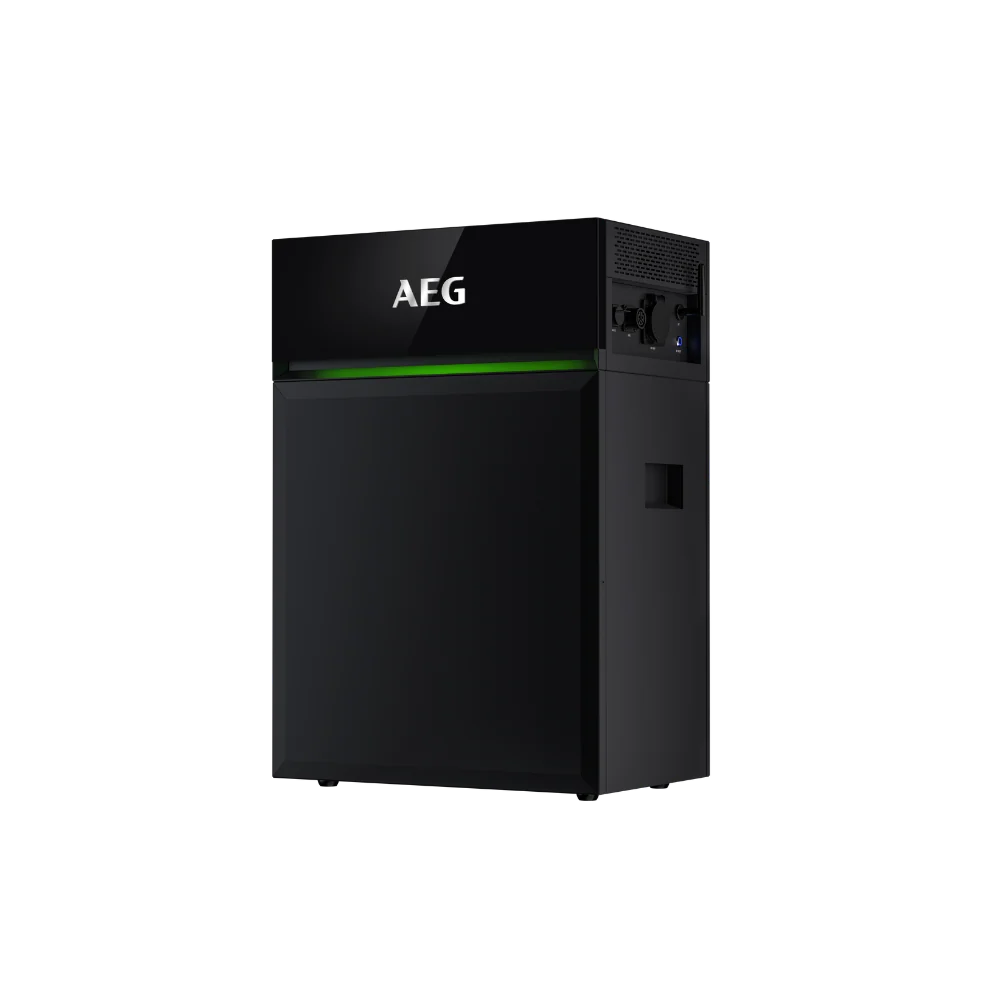 AEG SolarCube 4,8 kWh plug-in thuisbatterij als vrijstaand productbeeld