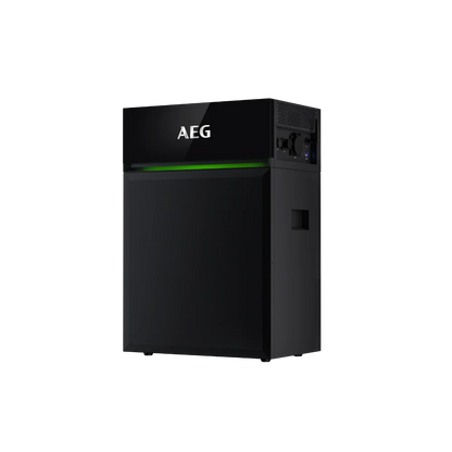 AEG SolarCube 4,8 kWh plug-in thuisbatterij als vrijstaand productbeeld