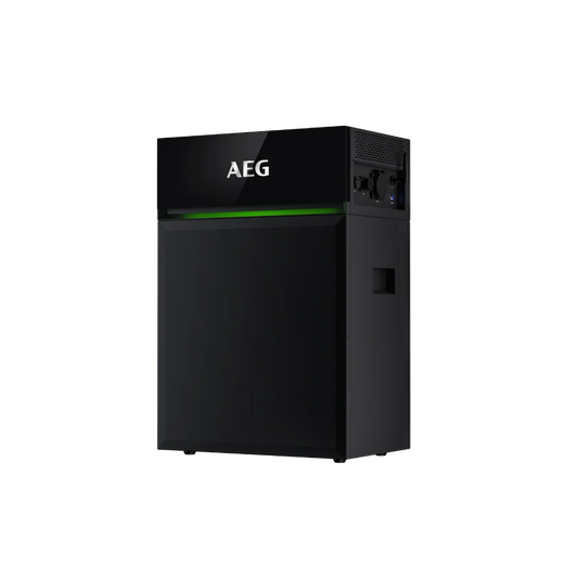 AEG SolarCube 4,8 kWh plug-in thuisbatterij als vrijstaand productbeeld