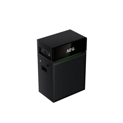 AEG SolarCube 4,8 kWh thuisbatterij schuin van voren