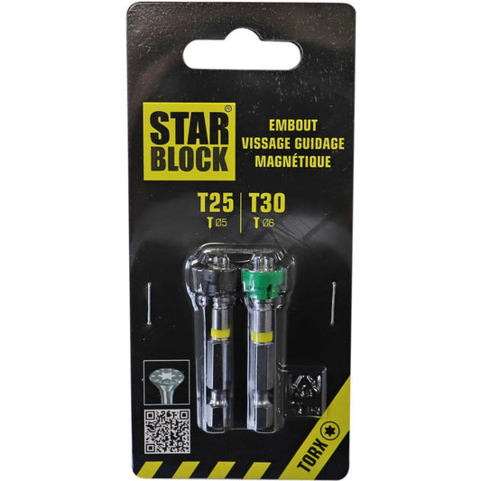 Starblock magnetisch bit T25 en T30