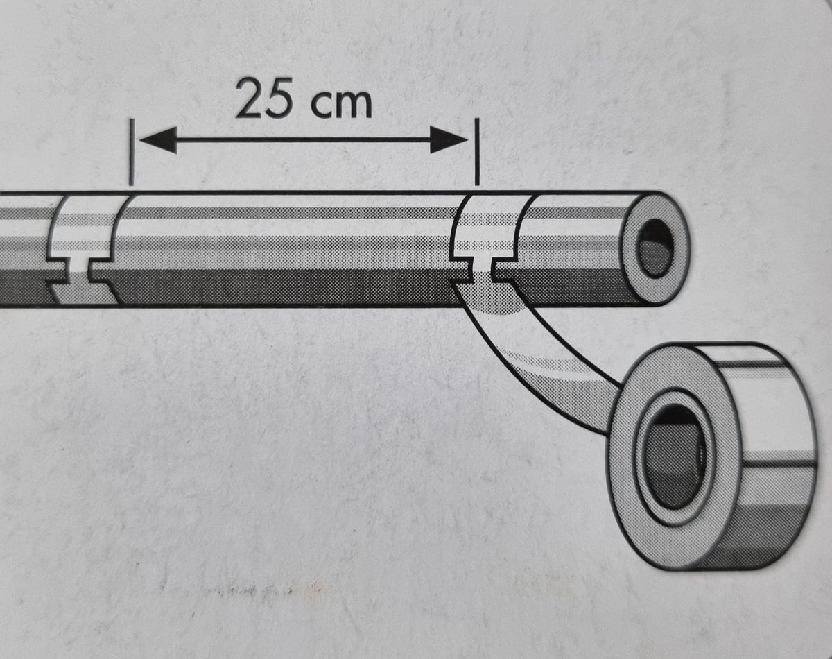 Buisisolatie Tape grijs Maclean 20 meter x 30 mm – productafbeelding 2