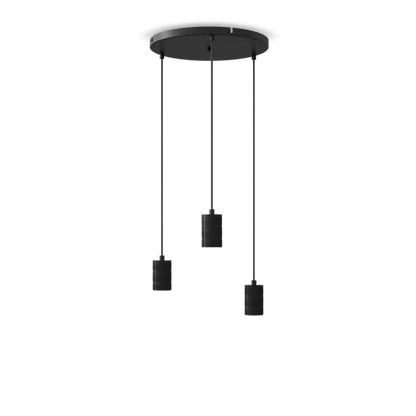 Calex Hanglamp Rond - 3x E27 - 40cm - Zwart