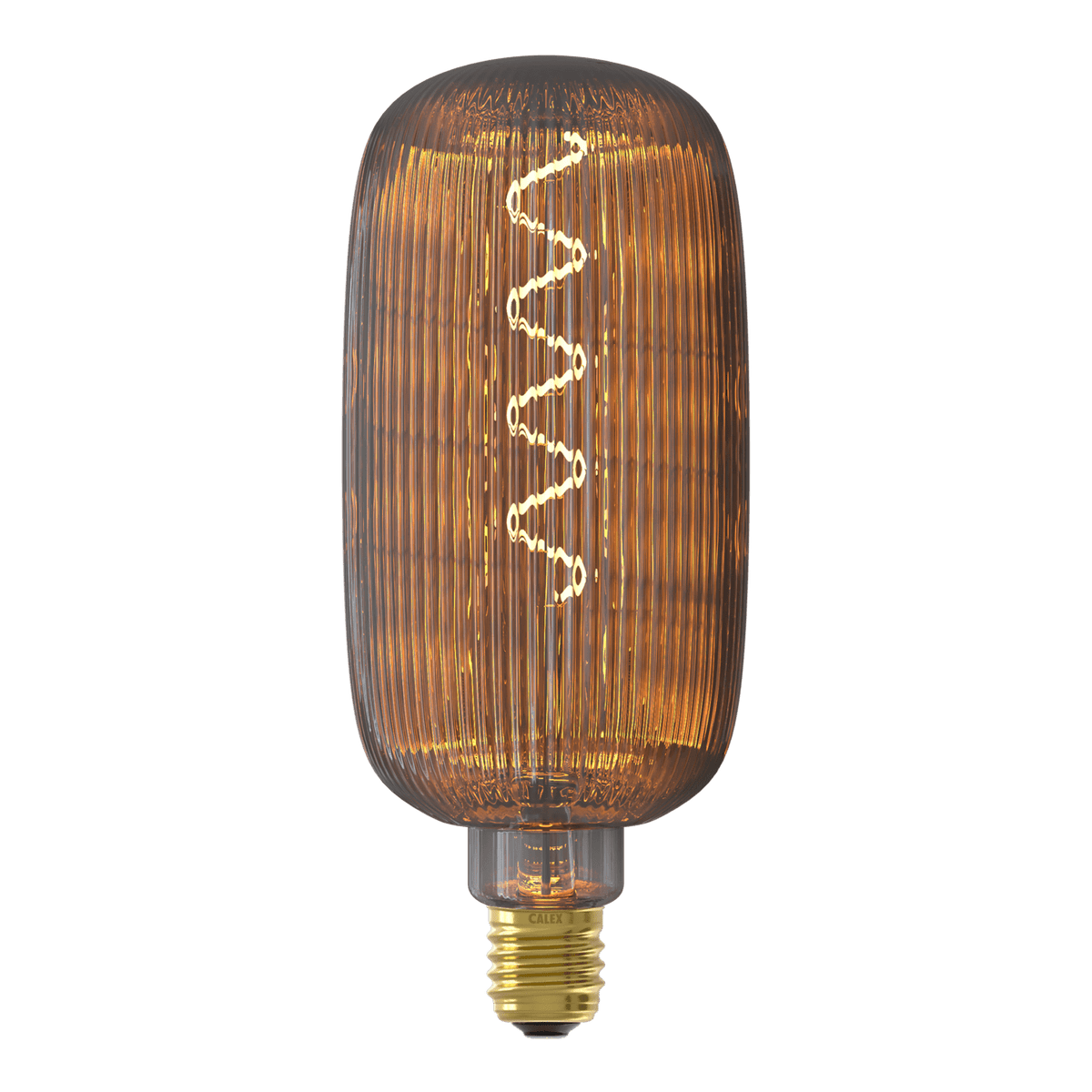 Calex Lyon Smokey E27 filamentlamp met ingeschakeld warm licht