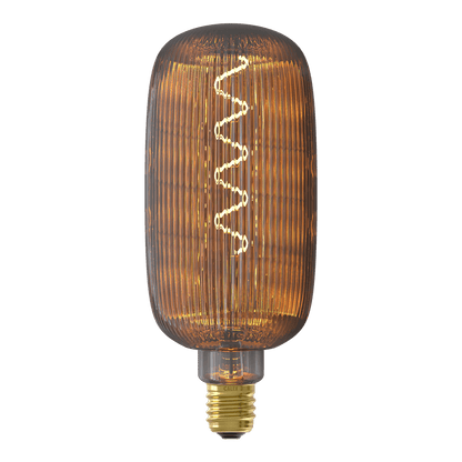 Calex Lyon Smokey E27 filamentlamp met ingeschakeld warm licht