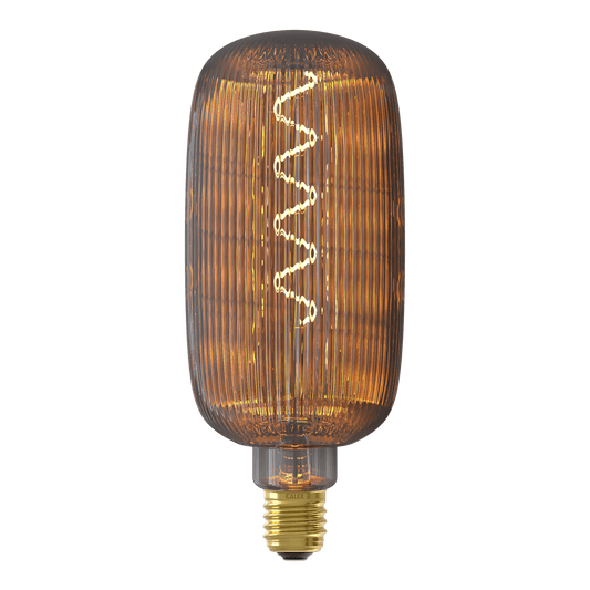 Calex Lyon Smokey E27 filamentlamp met ingeschakeld warm licht