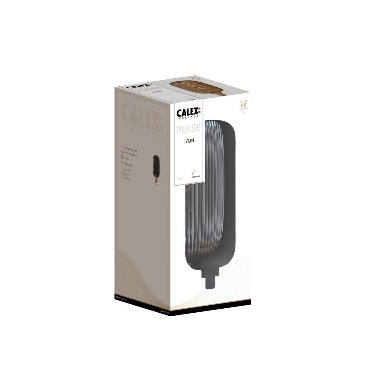 Calex Lyon Smokey E27 filamentlamp – verpakking