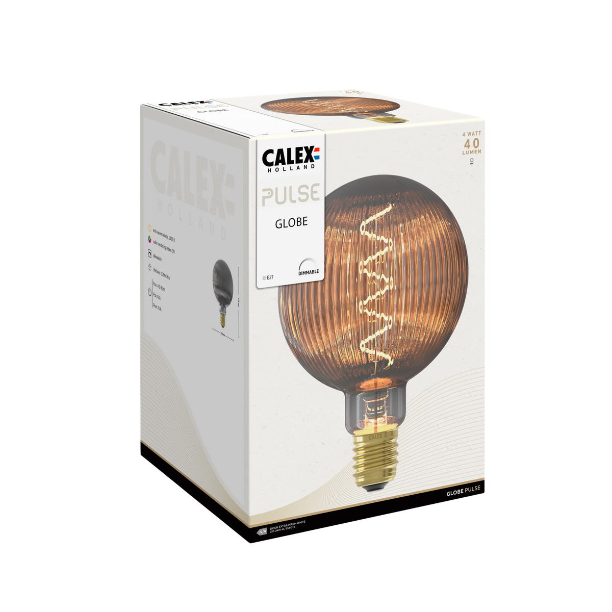 Calex Nantes Smokey E27 filamentlamp – verpakking
