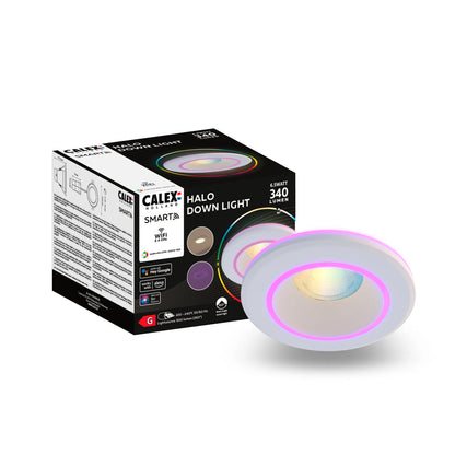 Calex Smart Halo Inbouwspot - RGB + CCT - Zwart & Wit – productafbeelding 2