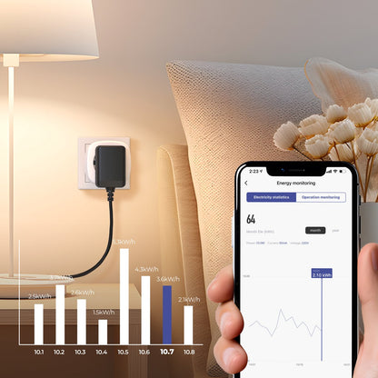 Calex Slimme Stekker - Smart Plug met Energiemeter - Wit – productafbeelding 4
