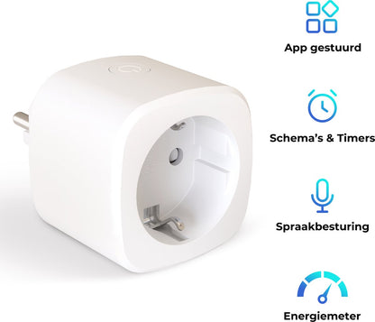 Calex Slimme Stekker - Smart Plug met Energiemeter - Wit – productafbeelding 8