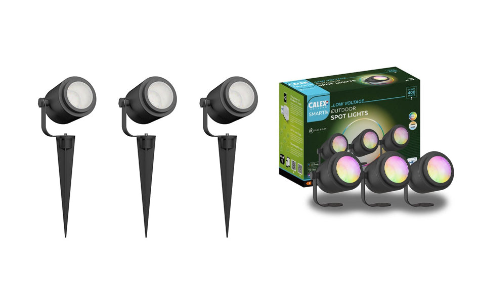Calex Smart Outdoor Spotlight set van 3 - 24V – productafbeelding 2