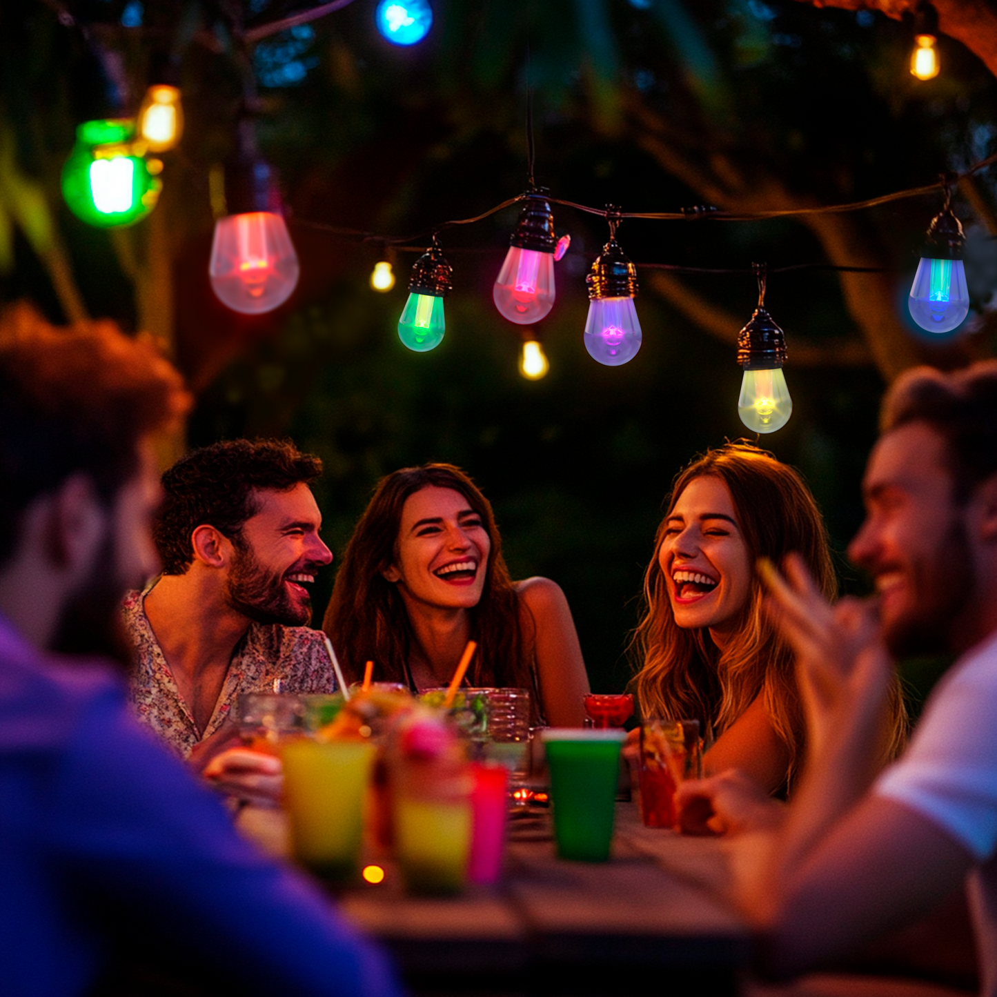 Calex Smart Outdoor Party String - Tuinverlichting RGB en Warm Wit Licht