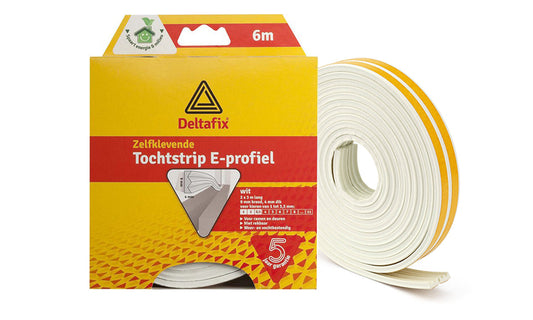 Tochtband Deltafix E-profiel wit