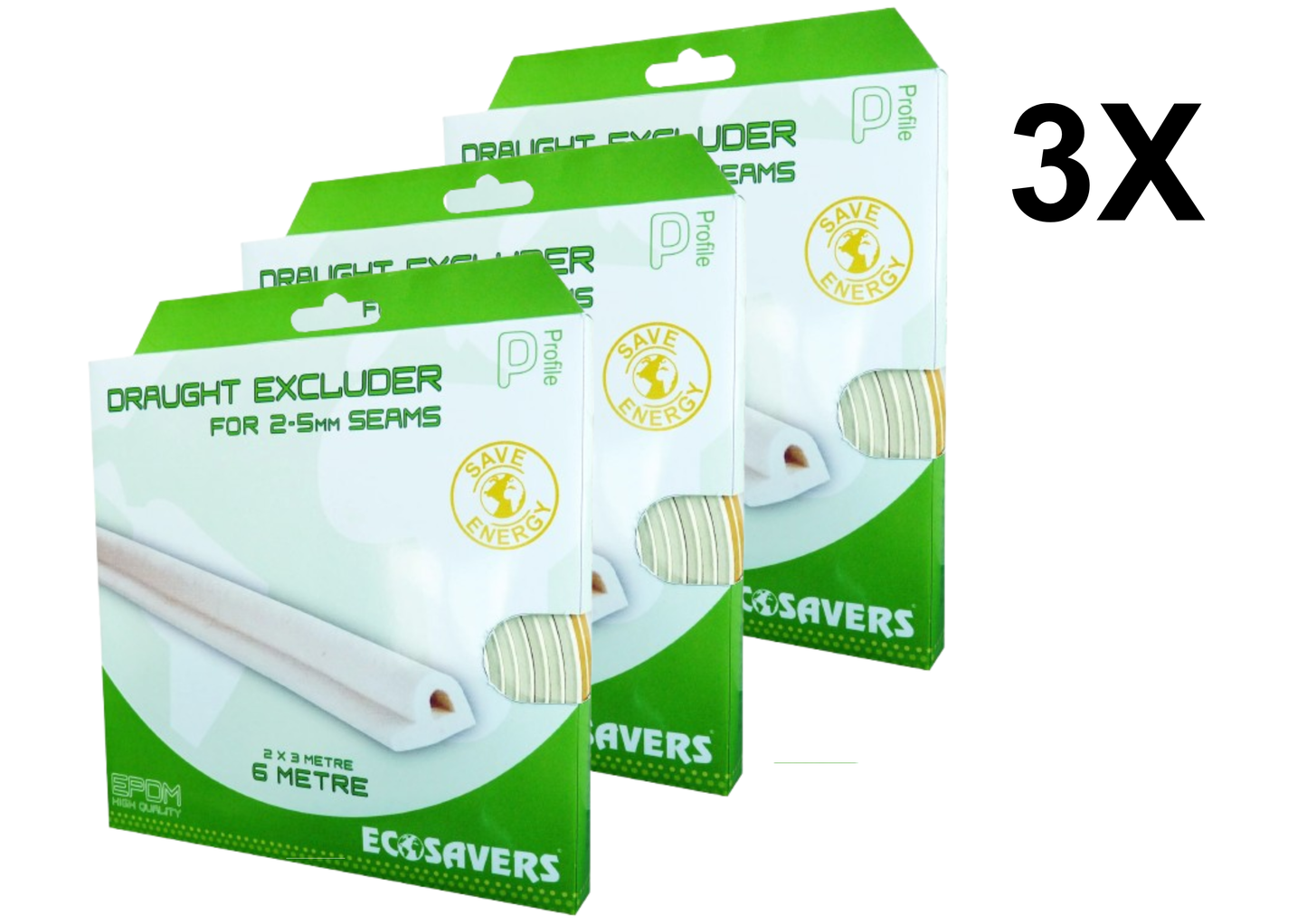Ecosavers Tochtband P zelfklevend 2 tot 5 mm (gemiddelde kier)