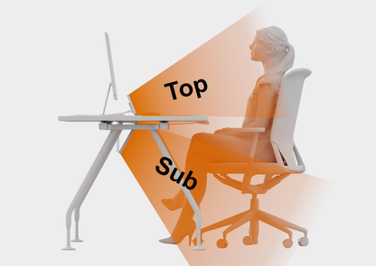 Etherma Lava Desk Sub 90W Bureauverwarming- Zwart/Wit - Infraroodverwarming Voor Onder Het Bureau
