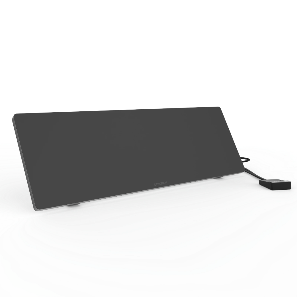 Etherma Lava Desk Sub 90W Bureauverwarming- Zwart/Wit - Infraroodverwarming Voor Onder Het Bureau