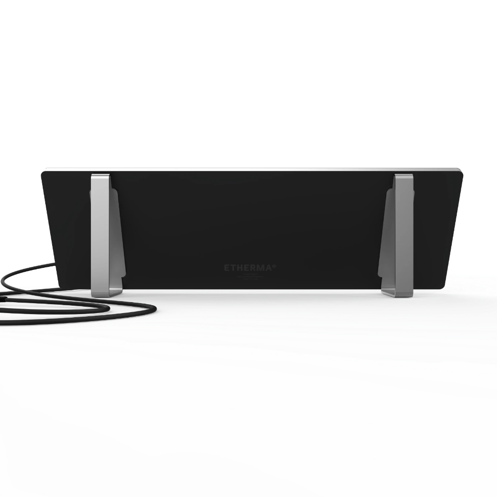 Etherma Lava Desk Sub 90W Bureauverwarming- Zwart/Wit - Infraroodverwarming Voor Onder Het Bureau