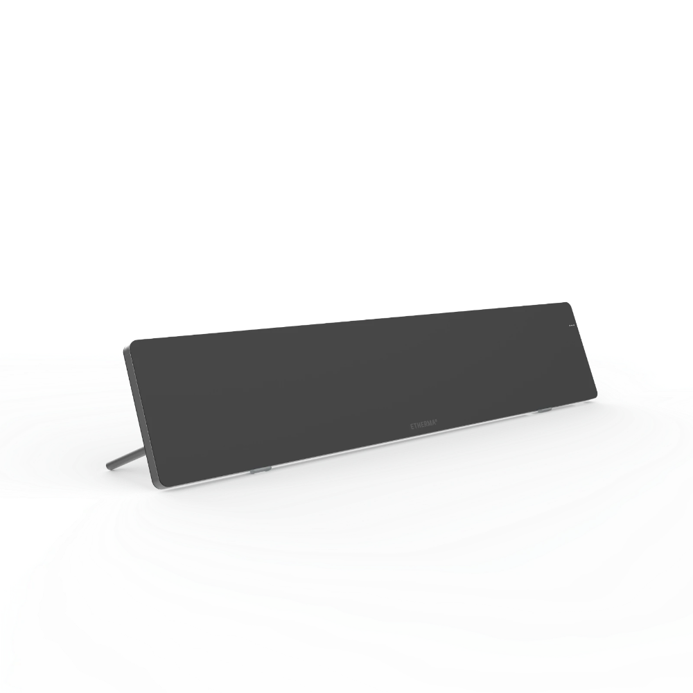 Etherma Lava Desk Top 50W Bureauverwarming- Zwart/Wit - Infraroodverwarming Voor Op Het Bureau