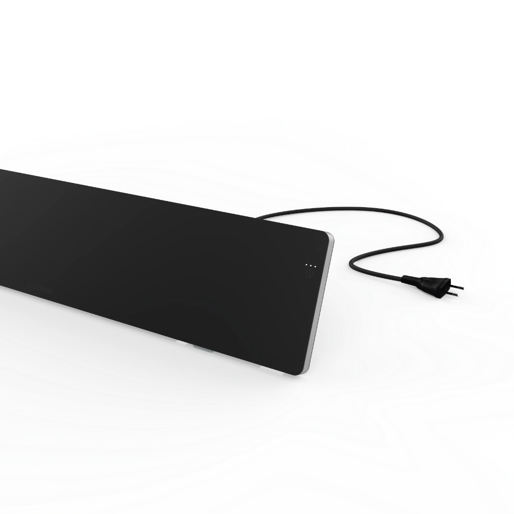 Etherma Lava Desk Top 50W Bureauverwarming- Zwart/Wit - Infraroodverwarming Voor Op Het Bureau