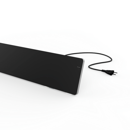 Etherma Lava Desk Top 50W Bureauverwarming- Zwart/Wit - Infraroodverwarming Voor Op Het Bureau