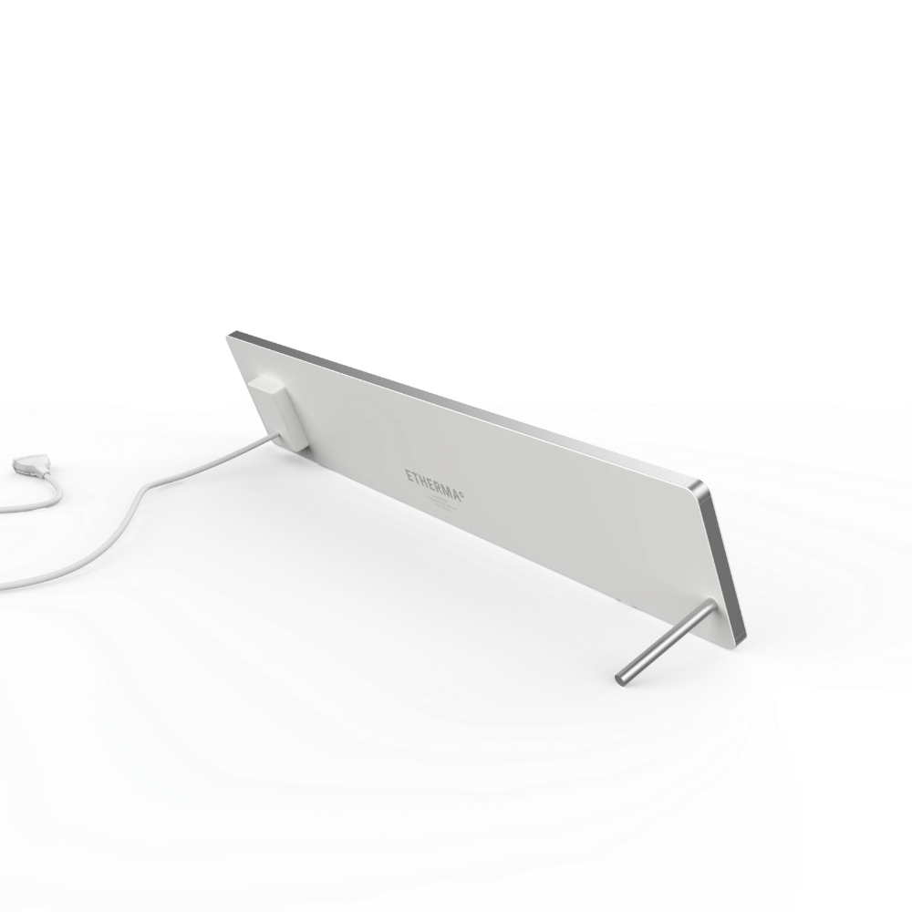 Etherma Lava Desk Top 50W Bureauverwarming- Zwart/Wit - Infraroodverwarming Voor Op Het Bureau