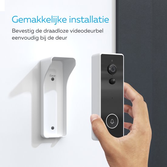 gemakkelijke installatie slimme deurbel calex met camera