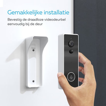 gemakkelijke installatie slimme deurbel calex met camera