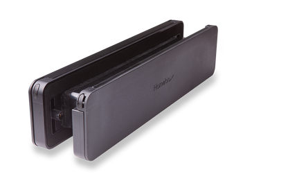 Homebox zwart aluminium buitenklep met zwarte binnenklep