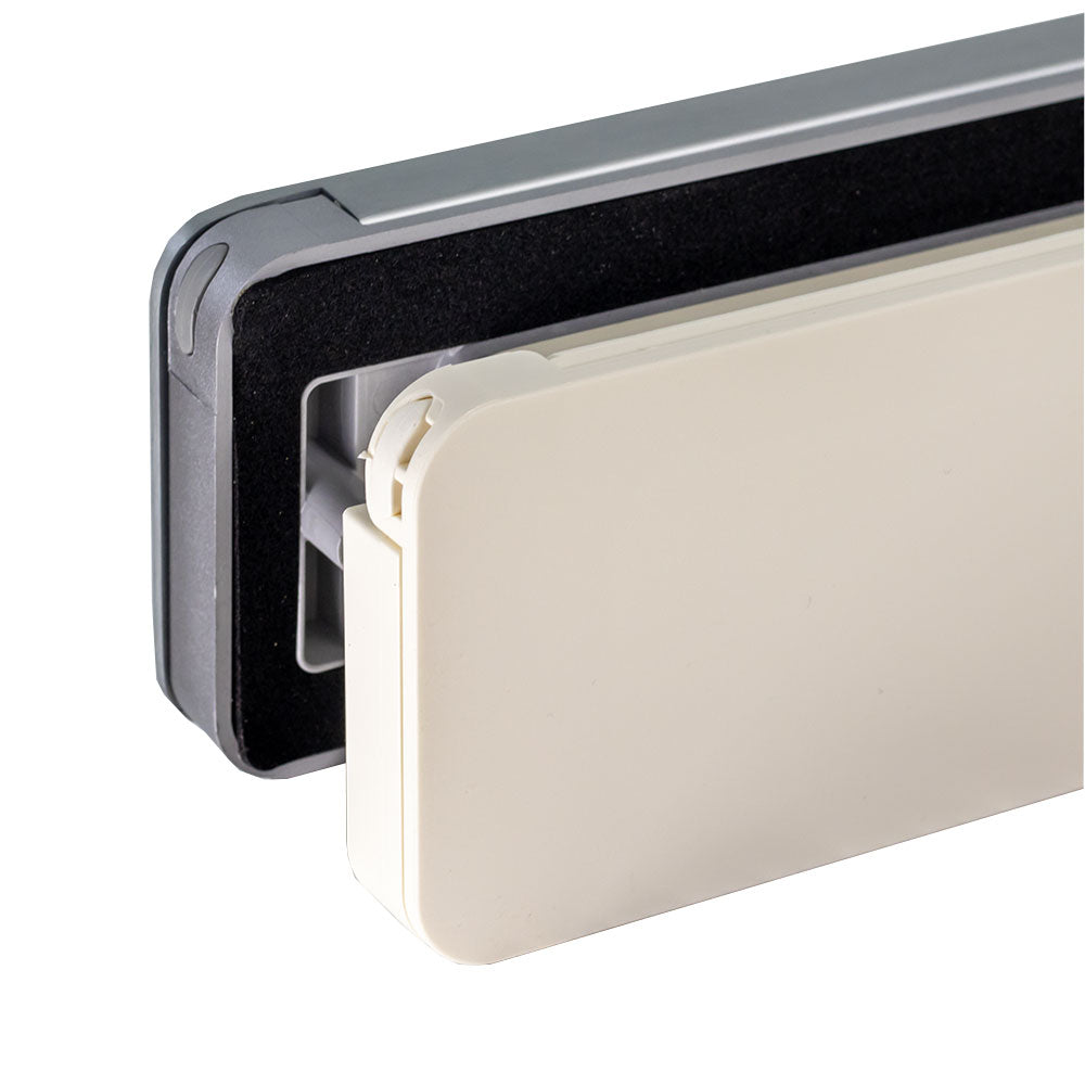 Homebox Aluinox RVS-look buitenklep met crème binnenklep