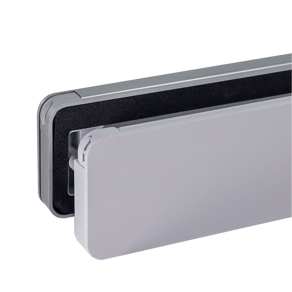 Homebox Aluinox RVS-look buitenklep met grijze binnenklep