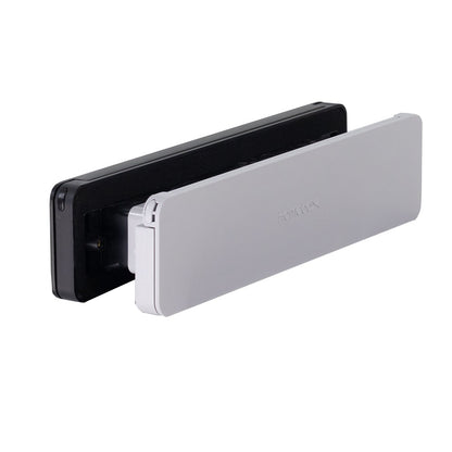 Homebox zwart aluminium buitenklep met grijze binnenklep