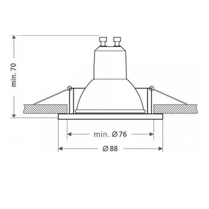 Inbouwspot Veneto - Kantelbaar - Rond 90 mm - Mat zwart – productafbeelding 2