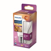 Philips LED Lamp Mat - 40 W - E27 - Dimbaar warmwit licht – productafbeelding 2