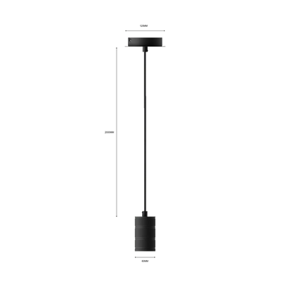 Retro hanglamp in het zwart Calex