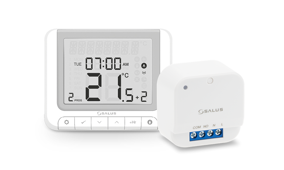 Salus programmeerbare thermostaat RF + Salus inbouwontvanger RF