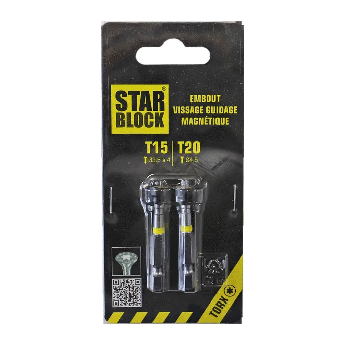 Starblock magnetisch bit T15 en T20