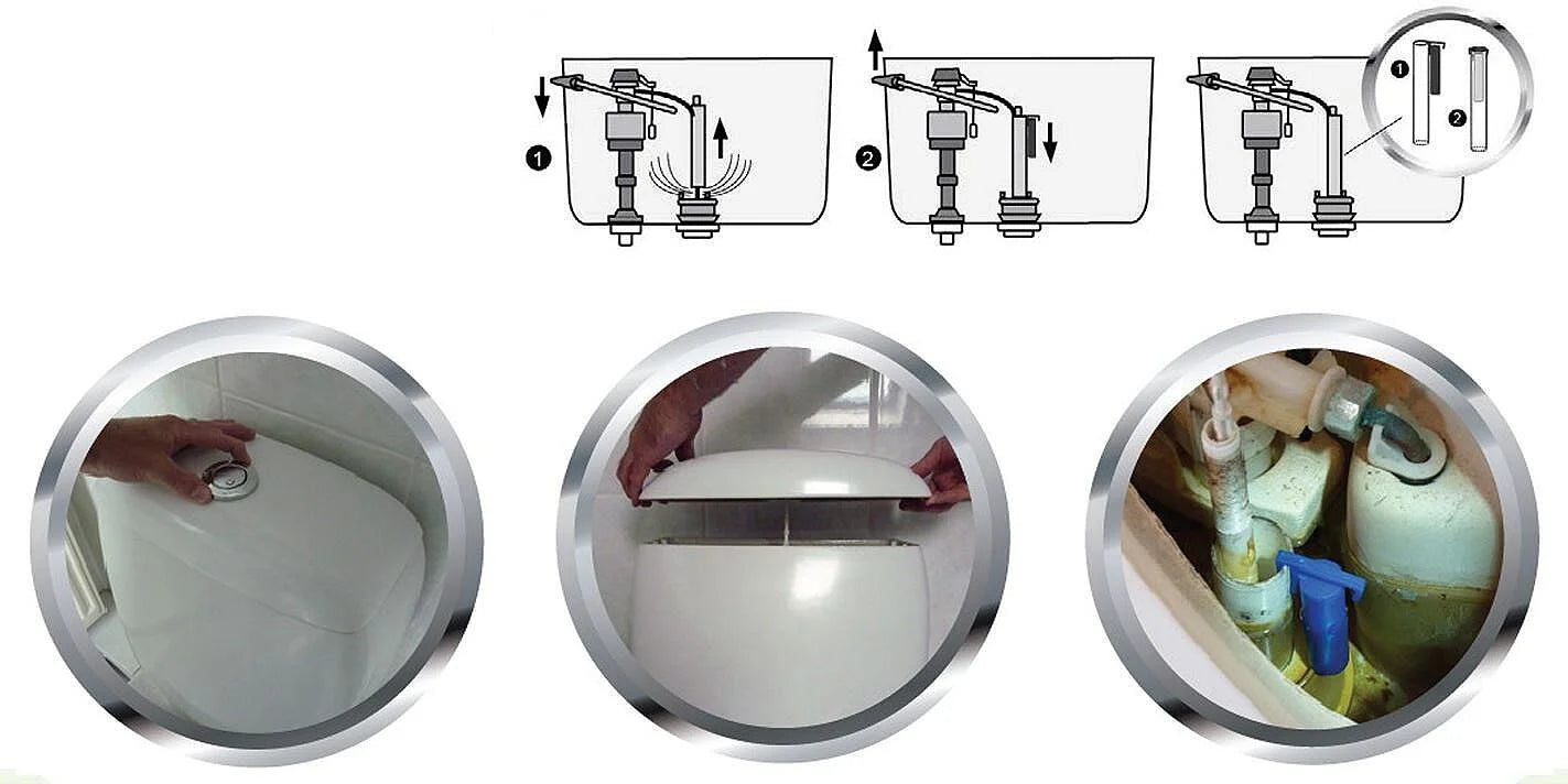 werking water saver toilet
